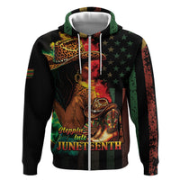 Steppin' into Juneteenth 1865 Hoodie Melanin Cowgirl Grunge Style