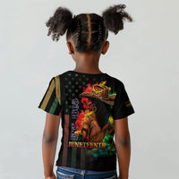 Steppin' into Juneteenth 1865 Kid T shirt Melanin Cowgirl Grunge Style
