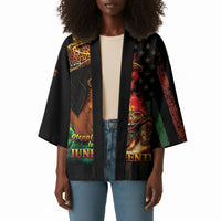 Steppin' into Juneteenth 1865 Kimono Melanin Cowgirl Grunge Style