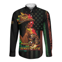 Steppin' into Juneteenth 1865 Long Sleeve Button Shirt Melanin Cowgirl Grunge Style