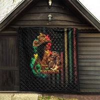 Steppin' into Juneteenth 1865 Quilt Melanin Cowgirl Grunge Style