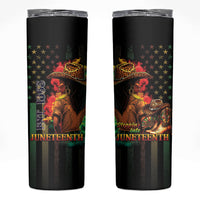 Steppin' into Juneteenth 1865 Skinny Tumbler Melanin Cowgirl Grunge Style