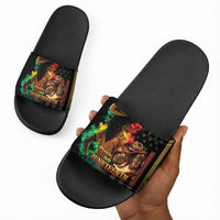 Steppin' into Juneteenth 1865 Slide Sandals Melanin Cowgirl Grunge Style