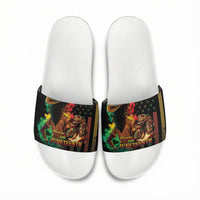 Steppin' into Juneteenth 1865 Slide Sandals Melanin Cowgirl Grunge Style