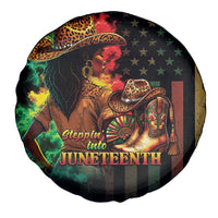 Steppin' into Juneteenth 1865 Spare Tire Cover Melanin Cowgirl Grunge Style