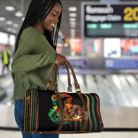 Steppin' into Juneteenth 1865 Travel Bag Melanin Cowgirl Grunge Style