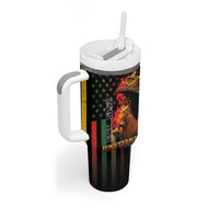 Steppin' into Juneteenth 1865 Tumbler With Handle Melanin Cowgirl Grunge Style