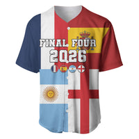 Custom World Football 2026 Final Four Baseball Jersey One Field One Dream