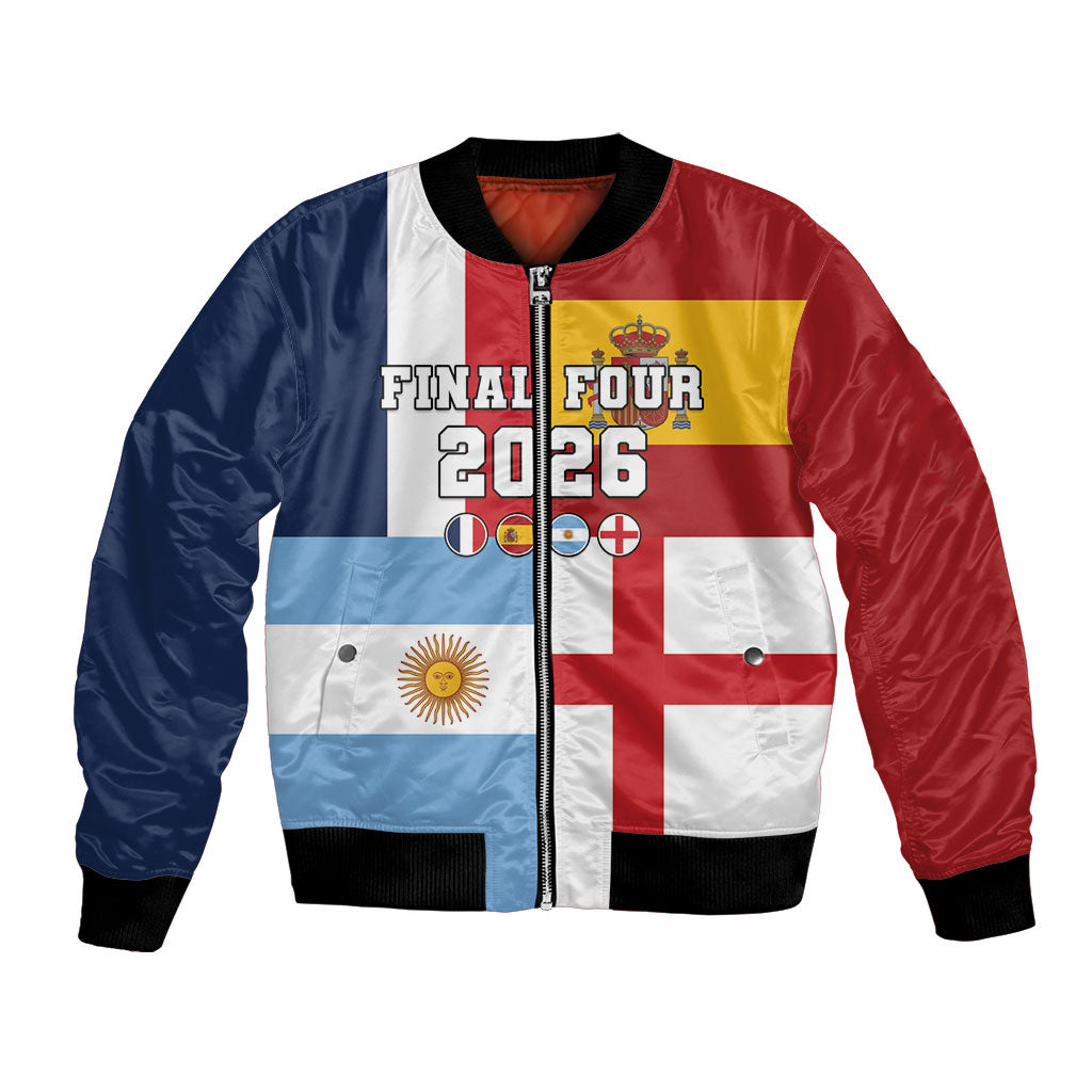 Custom World Football 2026 Final Four Bomber Jacket One Field One Dream