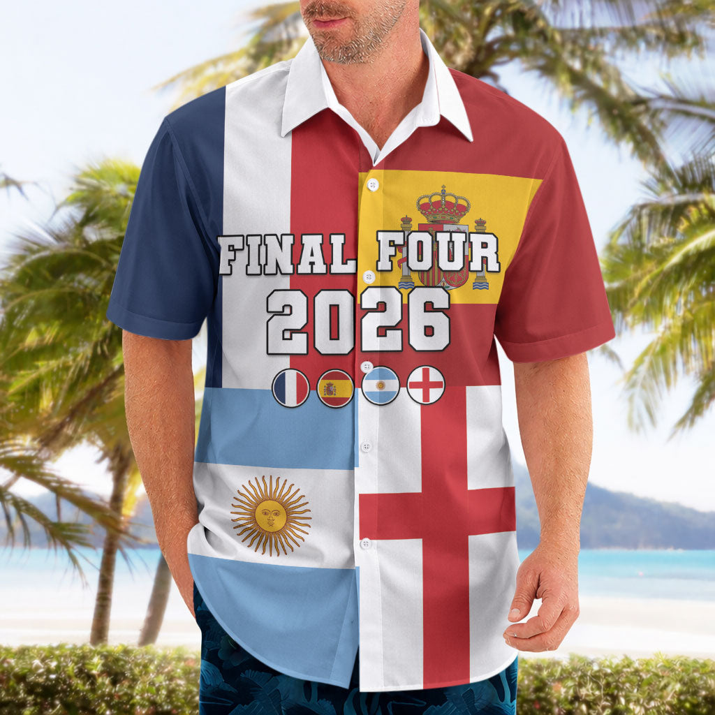 Custom World Football 2026 Final Four Hawaiian Shirt One Field One Dream