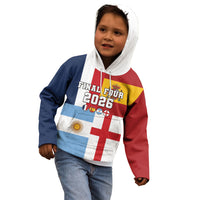 Custom World Football 2026 Final Four Kid Hoodie One Field One Dream