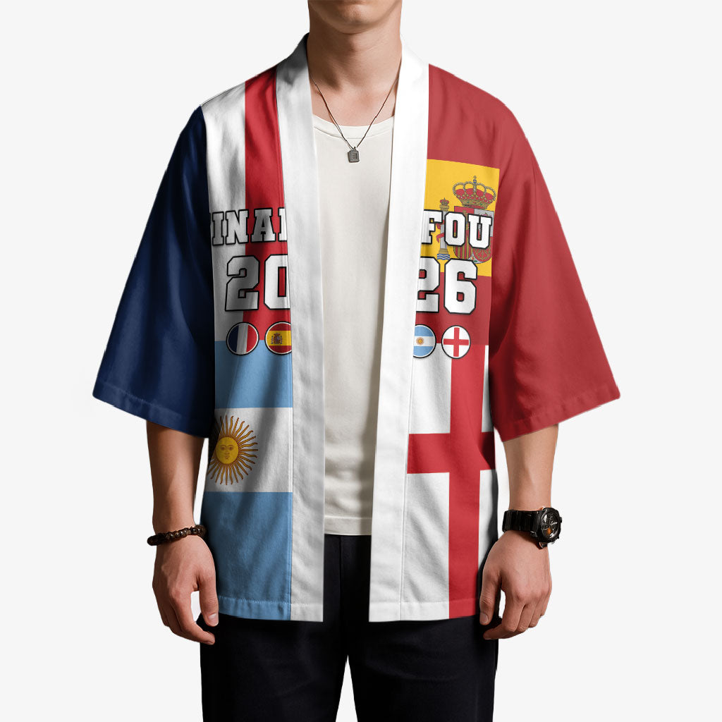 Custom World Football 2026 Final Four Kimono One Field One Dream