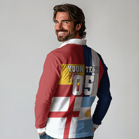Custom World Football 2026 Final Four Long Sleeve Polo Shirt One Field One Dream