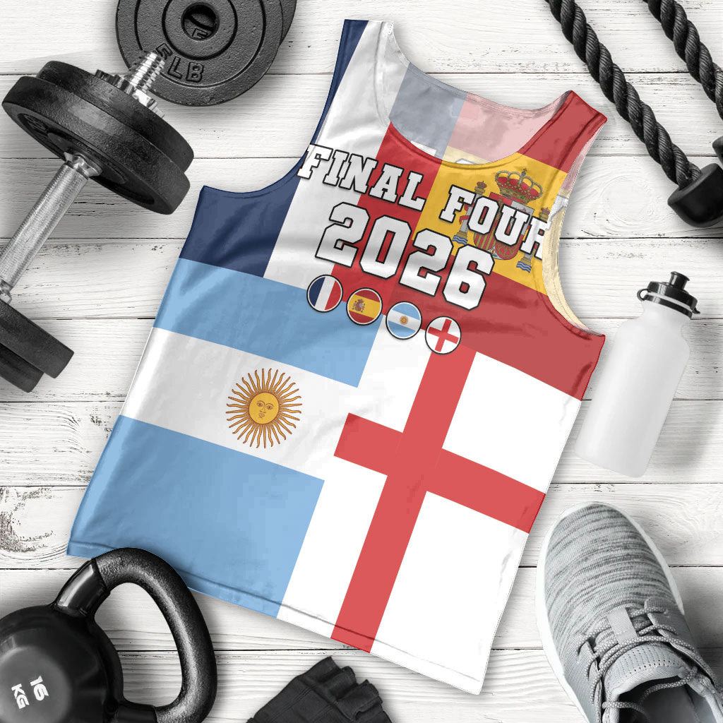Custom World Football 2026 Final Four Men Tank Top One Field One Dream