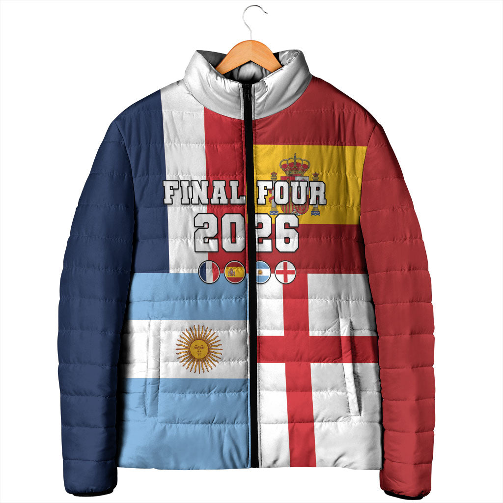 Custom World Football 2026 Final Four Padded Jacket One Field One Dream