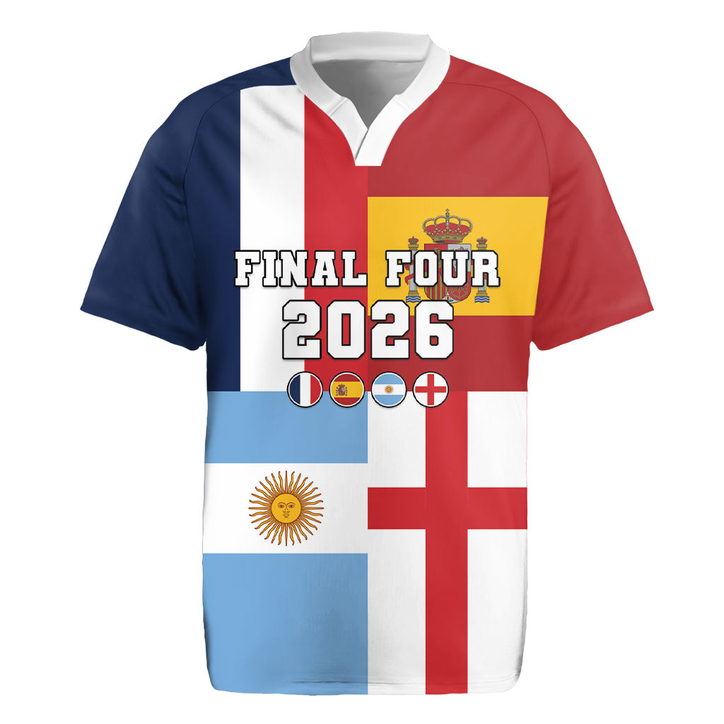 Custom World Football 2026 Final Four Rugby Jersey One Field One Dream