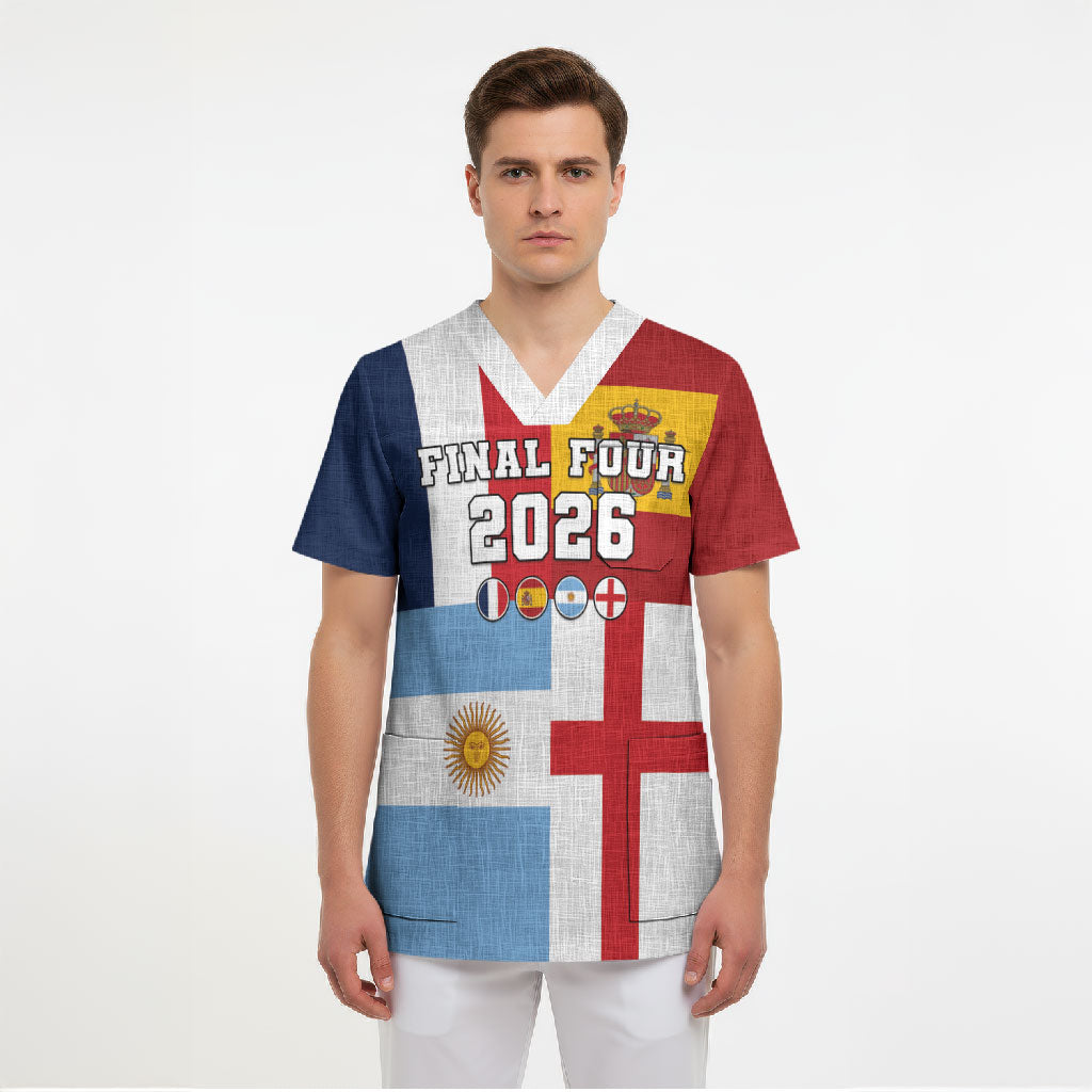 Custom World Football 2026 Final Four Scrub Top One Field One Dream