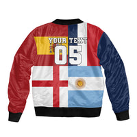 Custom World Football 2026 Final Four Sleeve Zip Bomber Jacket One Field One Dream