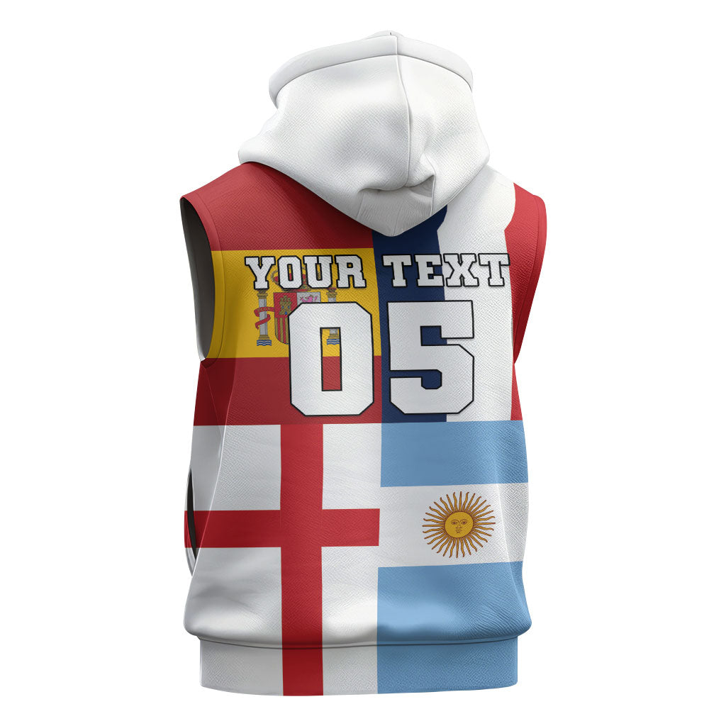 Custom World Football 2026 Final Four Sleeveless Hoodie One Field One Dream