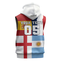 Custom World Football 2026 Final Four Sleeveless Zip Hoodie One Field One Dream