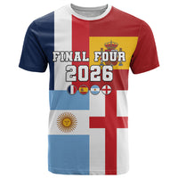 Custom World Football 2026 Final Four T Shirt One Field One Dream