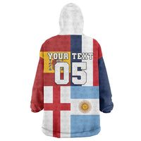 Custom World Football 2026 Final Four Wearable Blanket Hoodie One Field One Dream