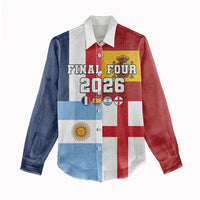 Custom World Football 2026 Final Four Women Casual Shirt One Field One Dream