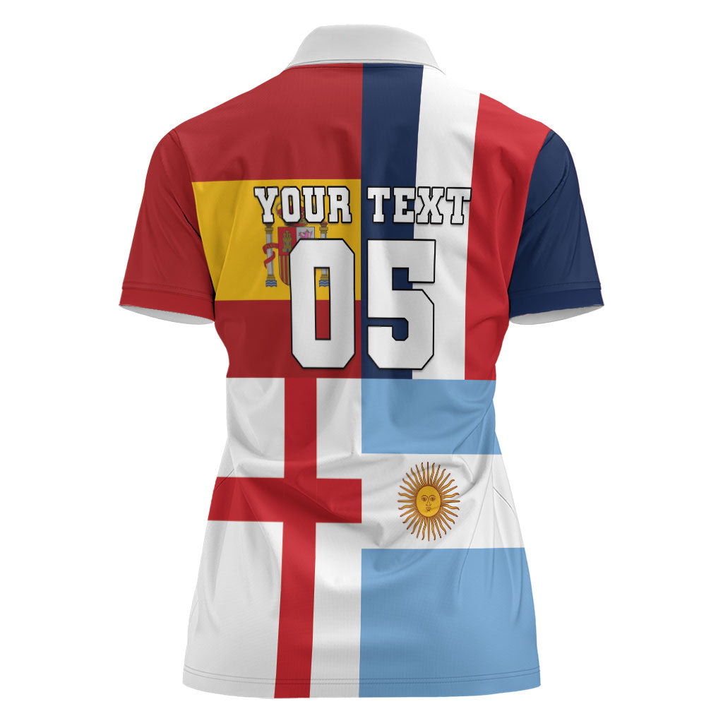 Custom World Football 2026 Final Four Women Polo Shirt One Field One Dream