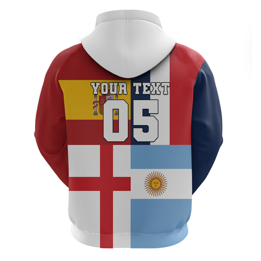 Custom World Football 2026 Final Four Zip Hoodie One Field One Dream
