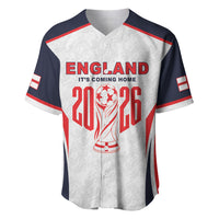 Custom World Football 2026 England Baseball Jersey Come On England