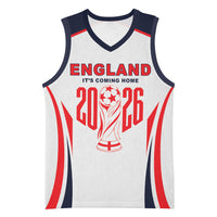 Custom World Football 2026 England Basketball Jersey Come On England