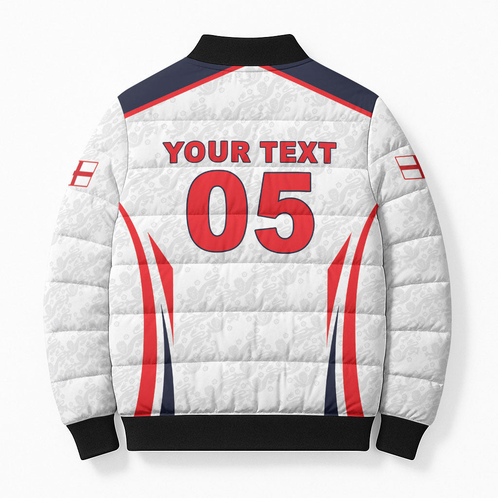 Custom World Football 2026 England Bomber Puffer Jacket Come On England