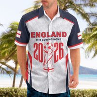 Custom World Football 2026 England Hawaiian Shirt Come On England