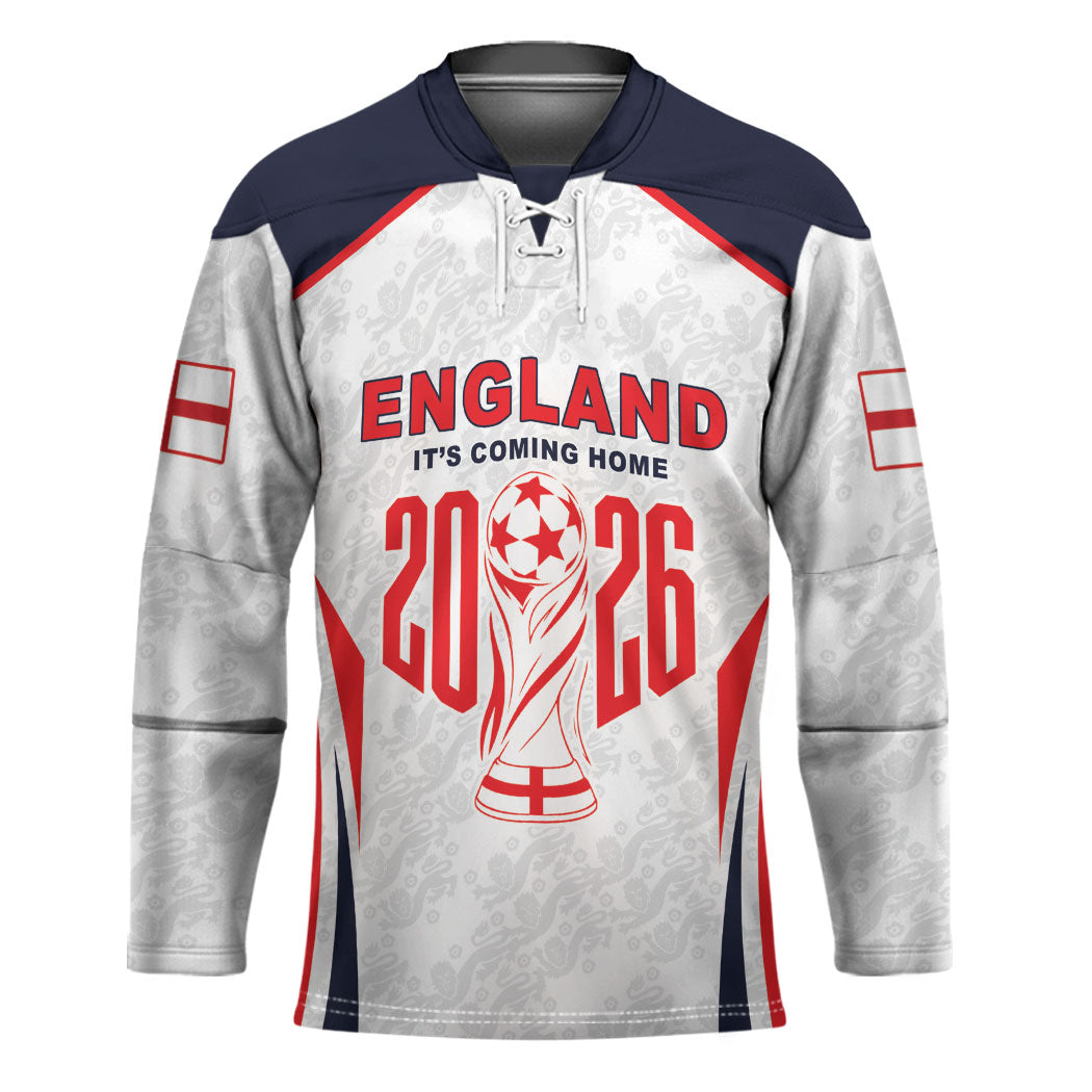 Custom World Football 2026 England Hockey Jersey Come On England