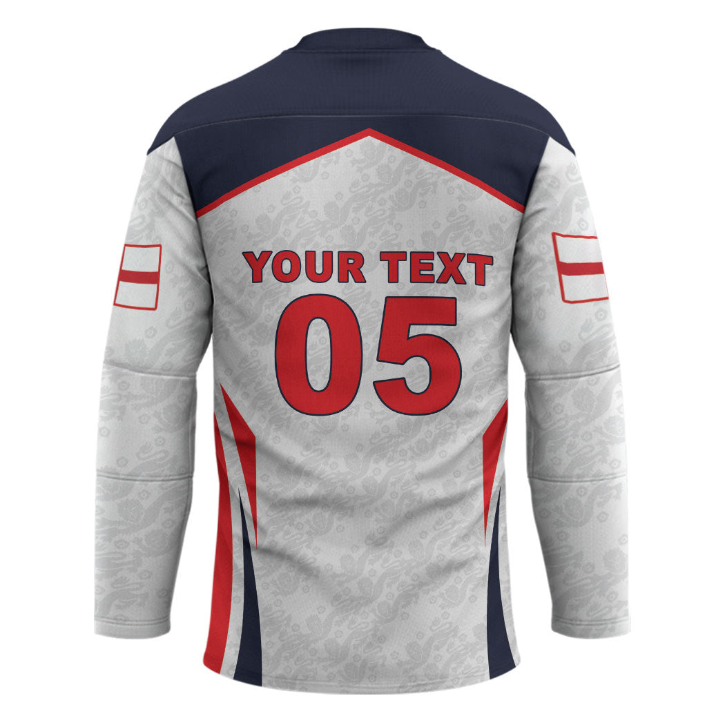 Custom World Football 2026 England Hockey Jersey Come On England
