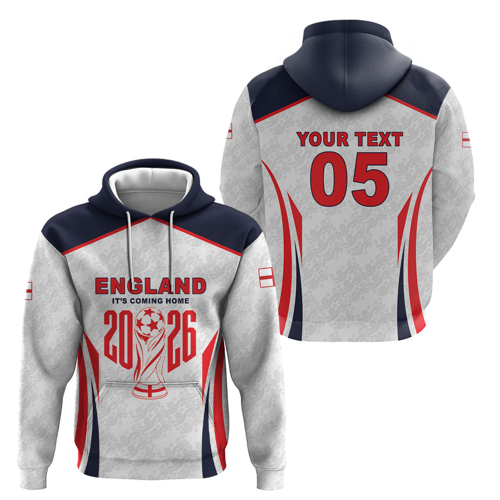 Custom World Football 2026 England Hoodie Come On England
