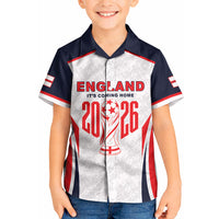Custom World Football 2026 England Kid Hawaiian Shirt Come On England