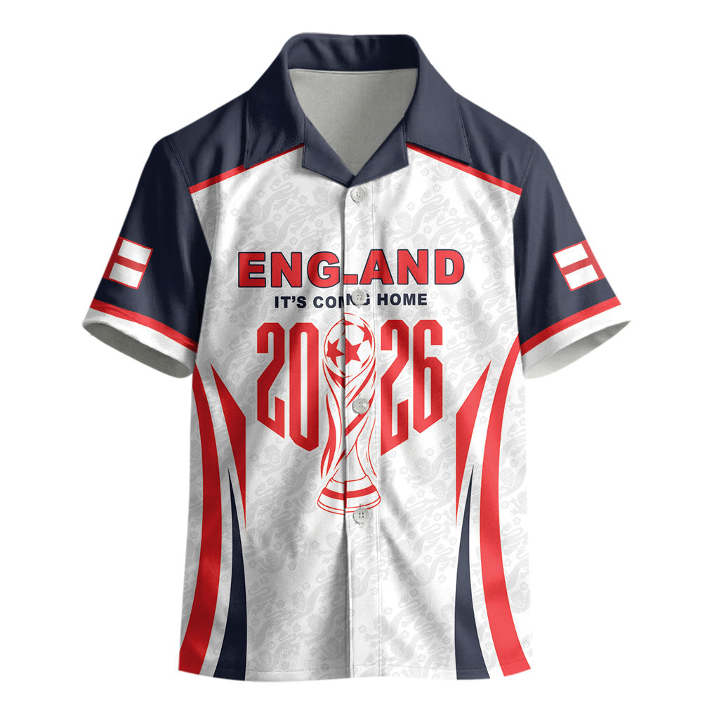 Custom World Football 2026 England Kid Hawaiian Shirt Come On England