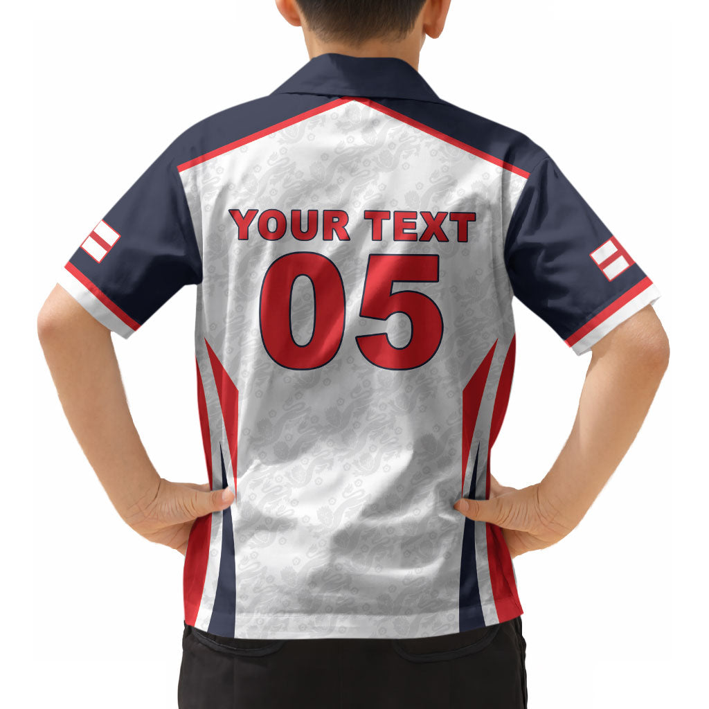 Custom World Football 2026 England Kid Hawaiian Shirt Come On England