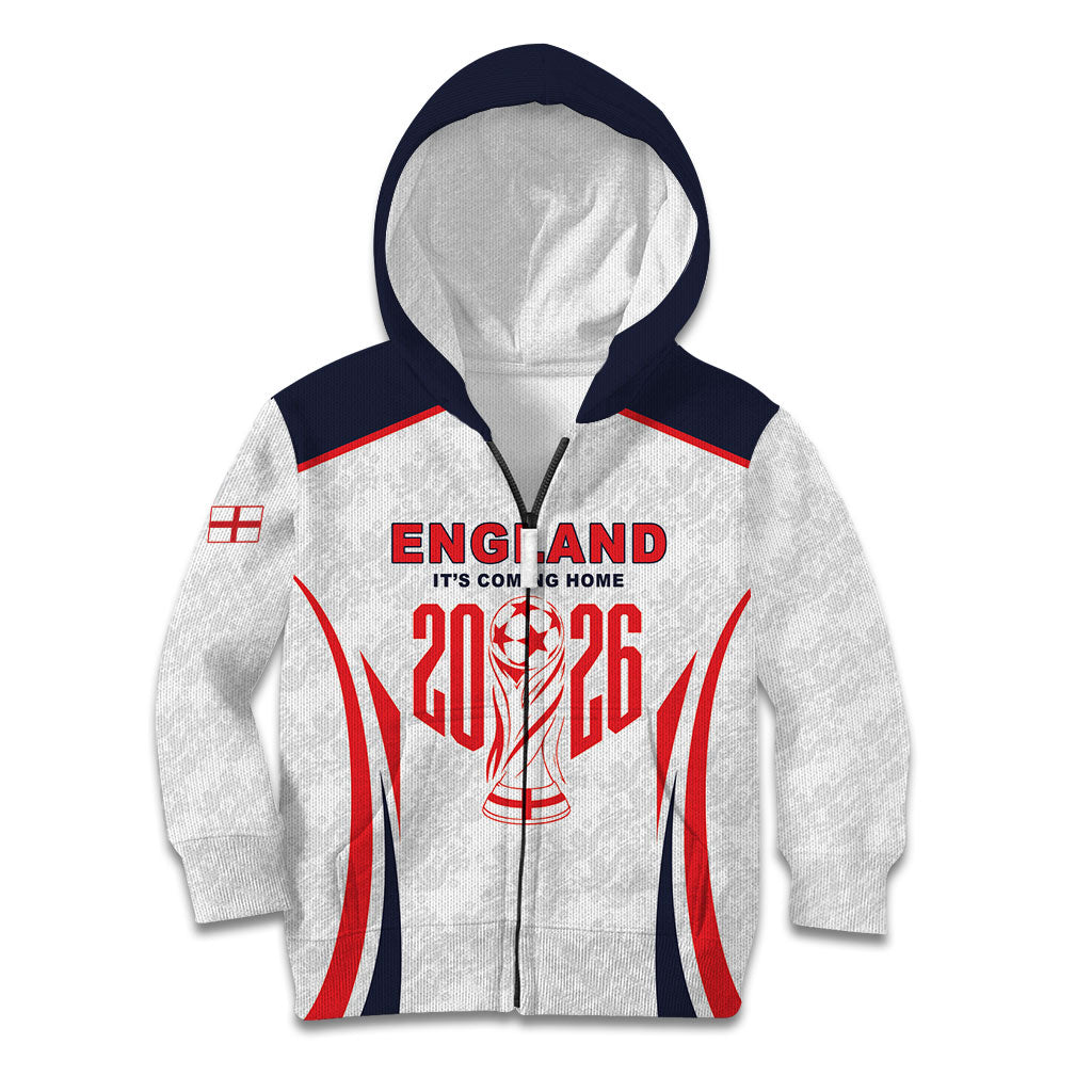 Custom World Football 2026 England Kid Hoodie Come On England