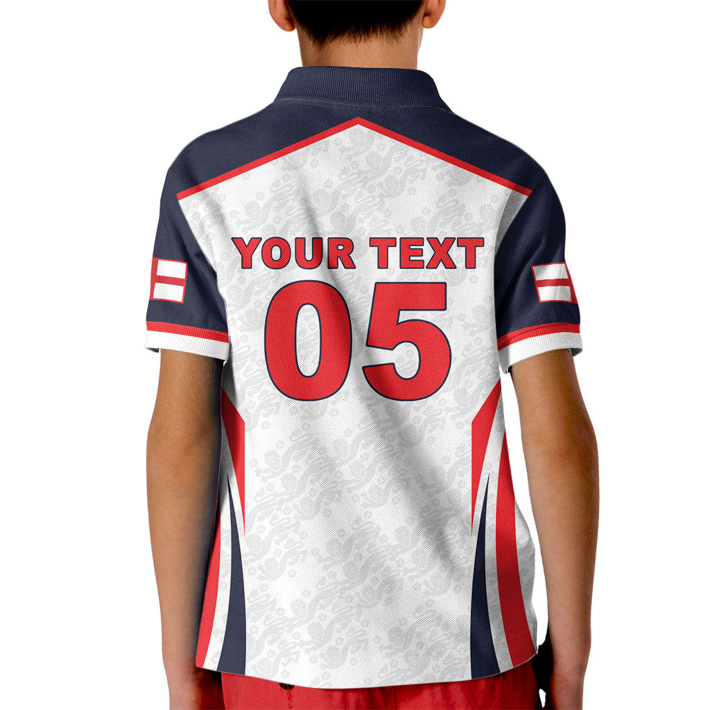 Custom World Football 2026 England Kid Polo Shirt Come On England