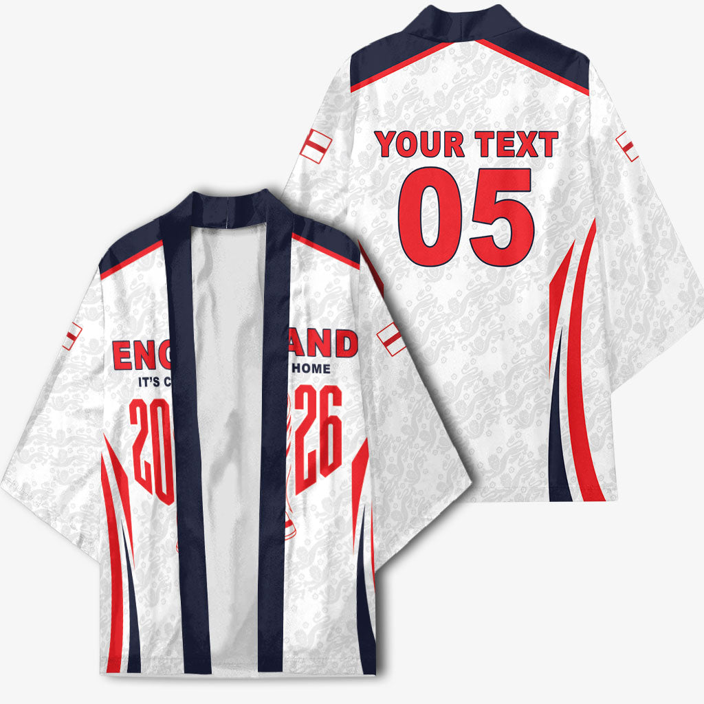 Custom World Football 2026 England Kimono Come On England