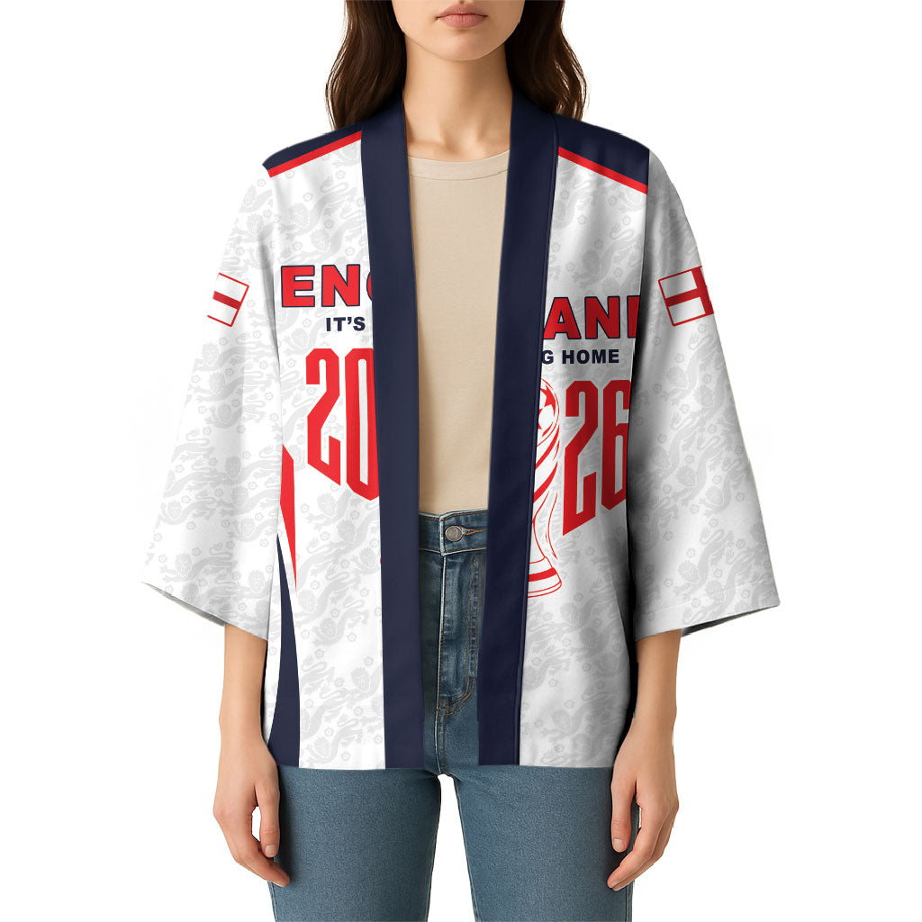 Custom World Football 2026 England Kimono Come On England
