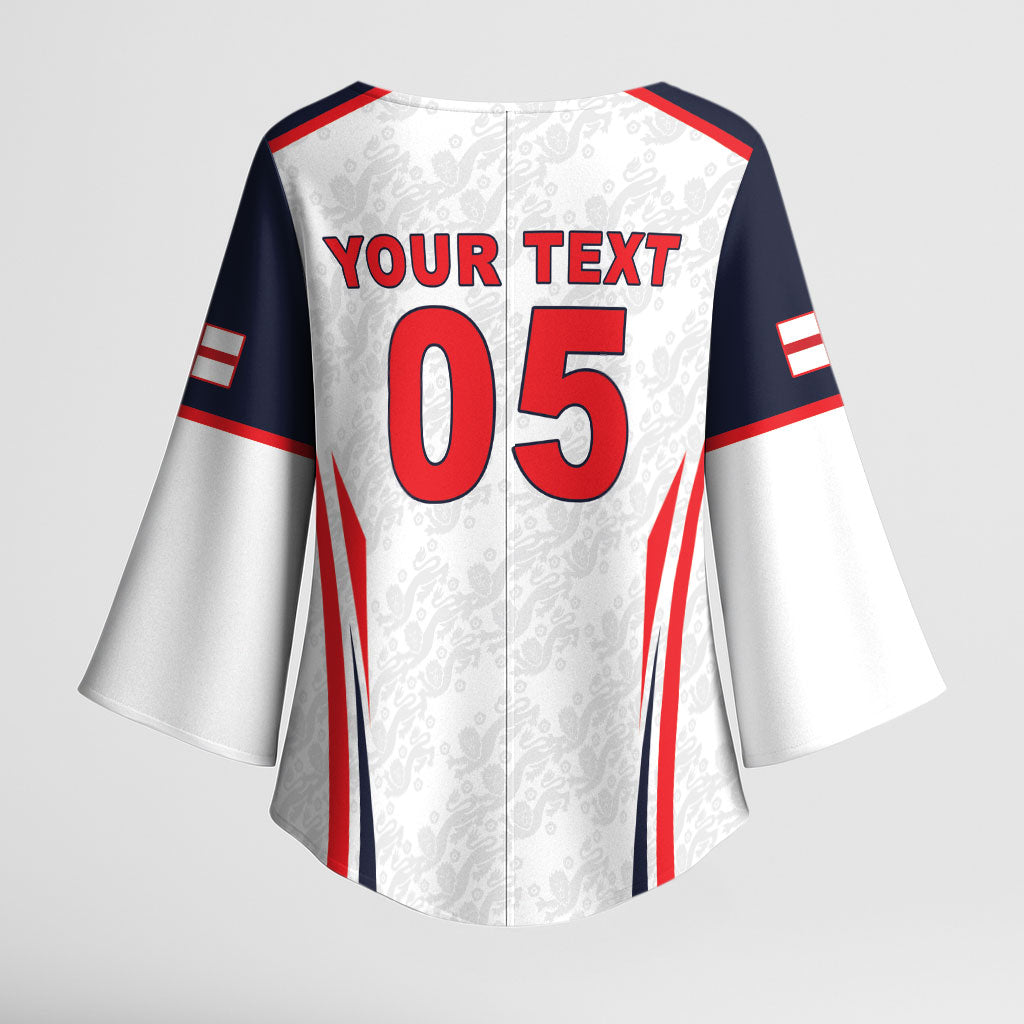 Custom World Football 2026 England Kimono Sleeve Blouse Come On England