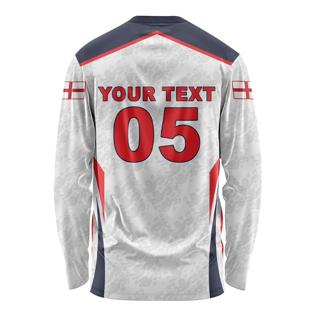 Custom World Football 2026 England Long Sleeve Shirt Come On England