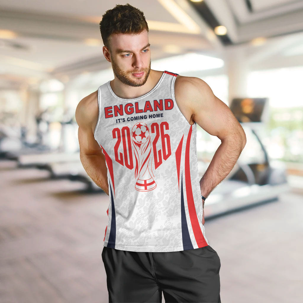 Custom World Football 2026 England Men Tank Top Come On England