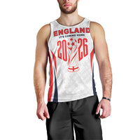 Custom World Football 2026 England Men Tank Top Come On England