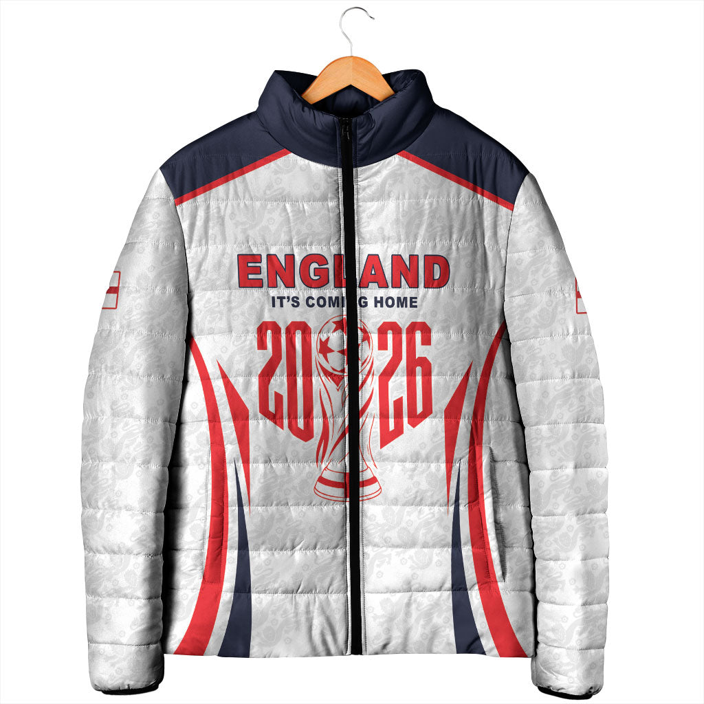 Custom World Football 2026 England Padded Jacket Come On England