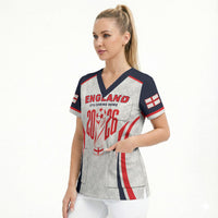 Custom World Football 2026 England Scrub Top Come On England