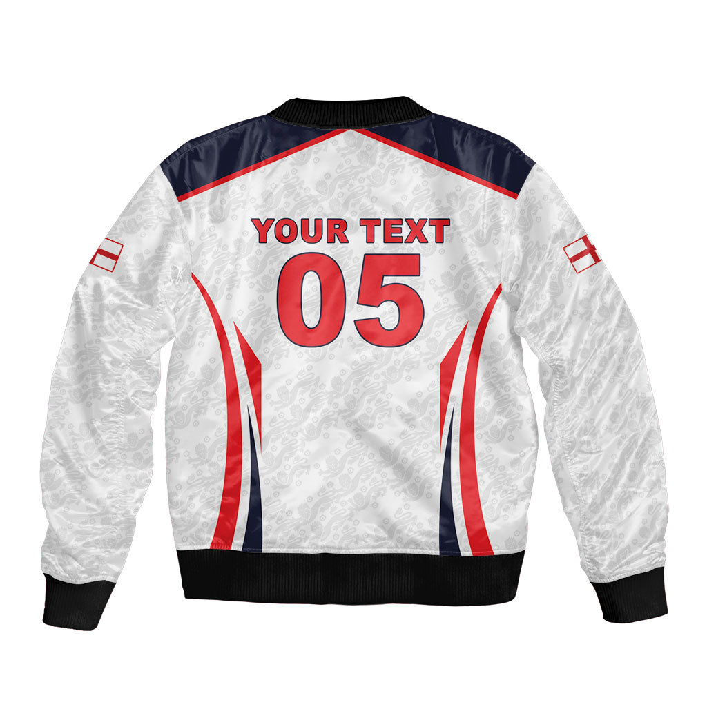 Custom World Football 2026 England Sleeve Zip Bomber Jacket Come On England